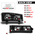thumbnail image 2 of M-AUTO L+R Pair L Tube Bar Headlights Assembly for 03-04 Silverado 2500 / 03-06 Avalanche 1500, 2500 / 03-06 Silverado 1500, 1500HD, 2500HD, 3500 Truck, 2 of 11