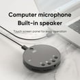 thumbnail image 4 of Eccomum Desktop USB Conference Speakerphone BT Microphone 360° Omnidirectional Condenser Plug & Play PC Computer Mic with Speaker Mute/ Function Compatible with Windows for PC Laptop Video Conferen, 4 of 7