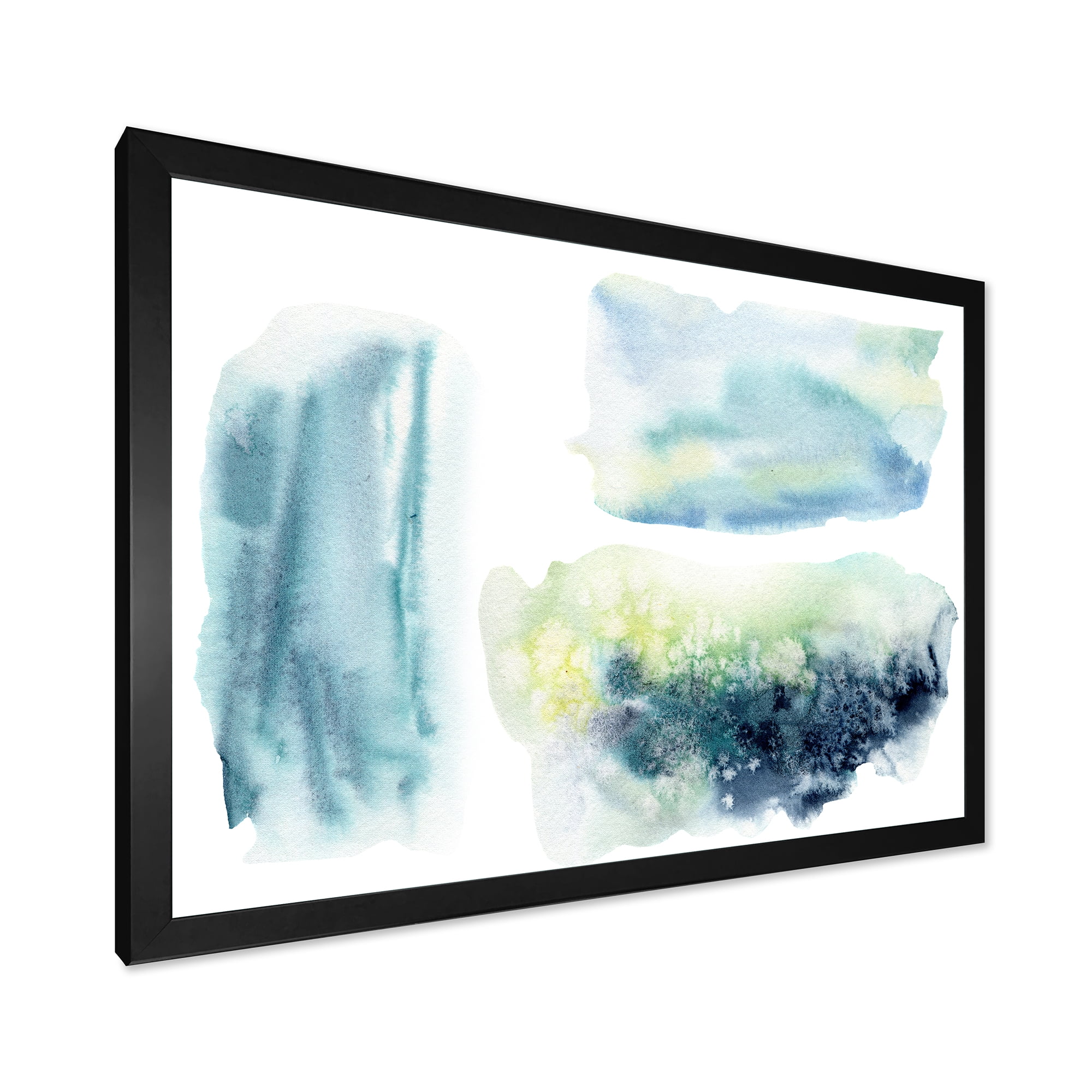 Designart 'Abstract Clouds Underwater' Modern Framed Art Print