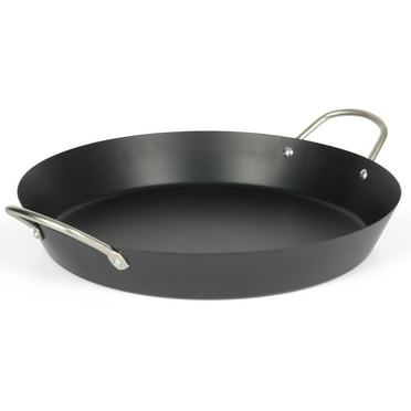 Oster Smithfire 16" Carbon Steel Nonstick Paella Fry Pan, Wide Flat Base