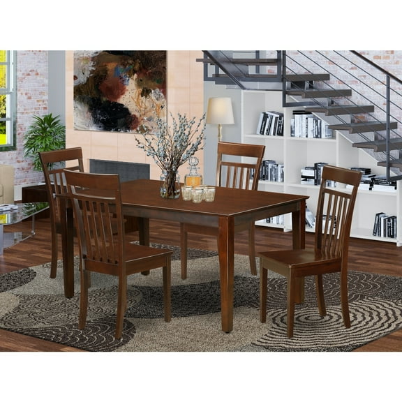 African Adventure Dining Set - Table & 4 Kitchen Chairs - Modern Style