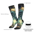thumbnail image 4 of Xecao Enchanted Forest Skull Path Pattern Adult Stockings with Color-Block Design and 3D Print, Breathable Comfortable Hosiery for Daily Wear and Sports, 4 of 6