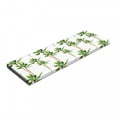 thumbnail image 1 of Palm Tree Bench Pad, Watercolor Style Forest Pattern of Coconut Trees Growth Ecology, HR Foam Cushion with Decorative Fabric Cover, 45" x 15" x 2", Green Cocoa and White, by Ambesonne, 1 of 3