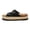 black, variant on Women's Platform Cork Sandals: Trendy Braided Strap & Matte Suede Double Buckle Slide Sandals, Comfortable Chunky Arch Support Beach Shoes, Lightweight Non-Slip Outdoor Mules, Tan