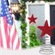 thumbnail image 5 of Independence Day Star Tree Topper Independence Day Decoration Holiday Tree Shatterproof Hollow Star Decoration Holiday Independence Day Tree Decoration, 5 of 6