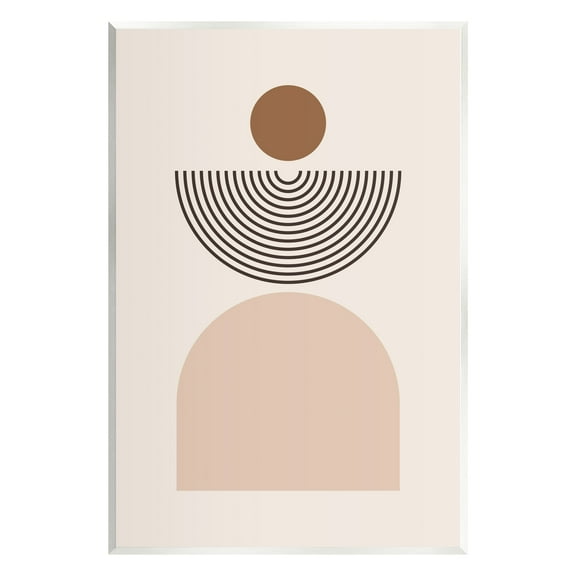 Stupell Industries Arched Geometric Shapes Abstract Painting Unframed Art Print Wall Art, 10 x 15
