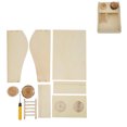 thumbnail image 2 of Pequeño Contenedor De Baño Para Mascotas, Caja De Baño De Desmontable De Madera Para Mascotas Pequeñas Con Escalera Que Sube Para Hamste, 2 of 7