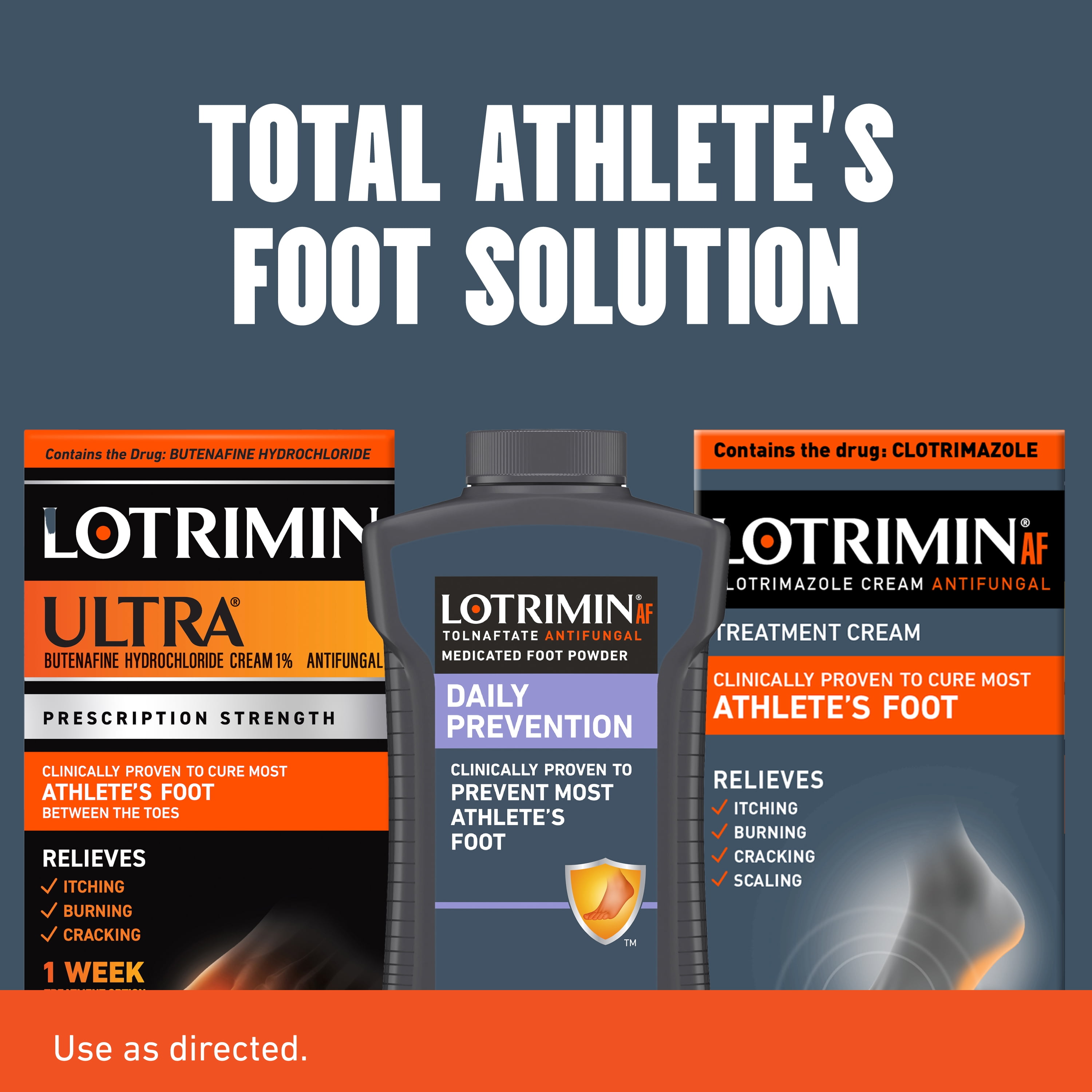 (4 pack) Lotrimin® AF Athlete's Foot Antifungal Cream, 30G Tube