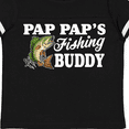 thumbnail image 4 of Inktastic Pap Pap's Fishing Buddy with White Text Boys Toddler T-Shirt, 4 of 5