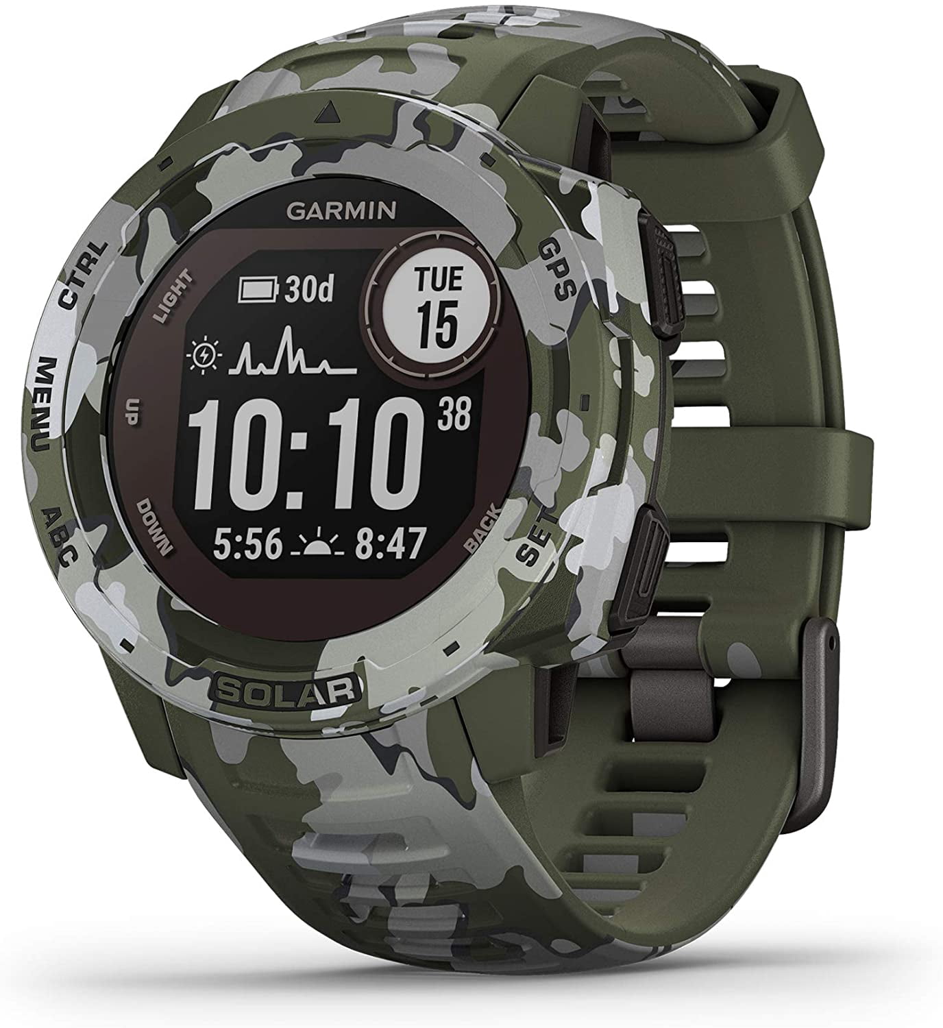 Garmin Instinct Solar, Solar-powered 