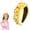 knotted headband b, variant on Monebena Back to School Headband Pink Knotted Headbands Cute Apple Ruler Palette Headband Pearl Rhinestone Jeweled Hair Accessories for Kids Girls Attend School Hair Decoration 1 Pcs (Pink)