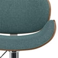 thumbnail image 4 of Marana Modern Bentwood Adjustable Height Gas Lift Bar Stool in Turquoise Blue, 4 of 10