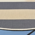 thumbnail image 3 of Safavieh Courtyard Ermintrude Striped Indoor/Outdoor Area Rug, Beige/Gray, 6'7" x 6'7" Round, 3 of 9
