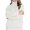 White, variant on Women's Long Sleeve Turtleneck Pullover Sweater Solid Color High Neck Design Fall Casual Top for Vacation Outings and Comfort Fit Fashionable 2025