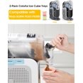 thumbnail image 2 of Ice Tray Set for Ninja Slushi FS301 & FS300 Frozen Drink Maker (2-Pack) – Colorful Reusable Ice Cube Containers –Ideal For Slush Storage & Creative Drinks – Accessories for Ninja Slushie Machine, 2 of 7