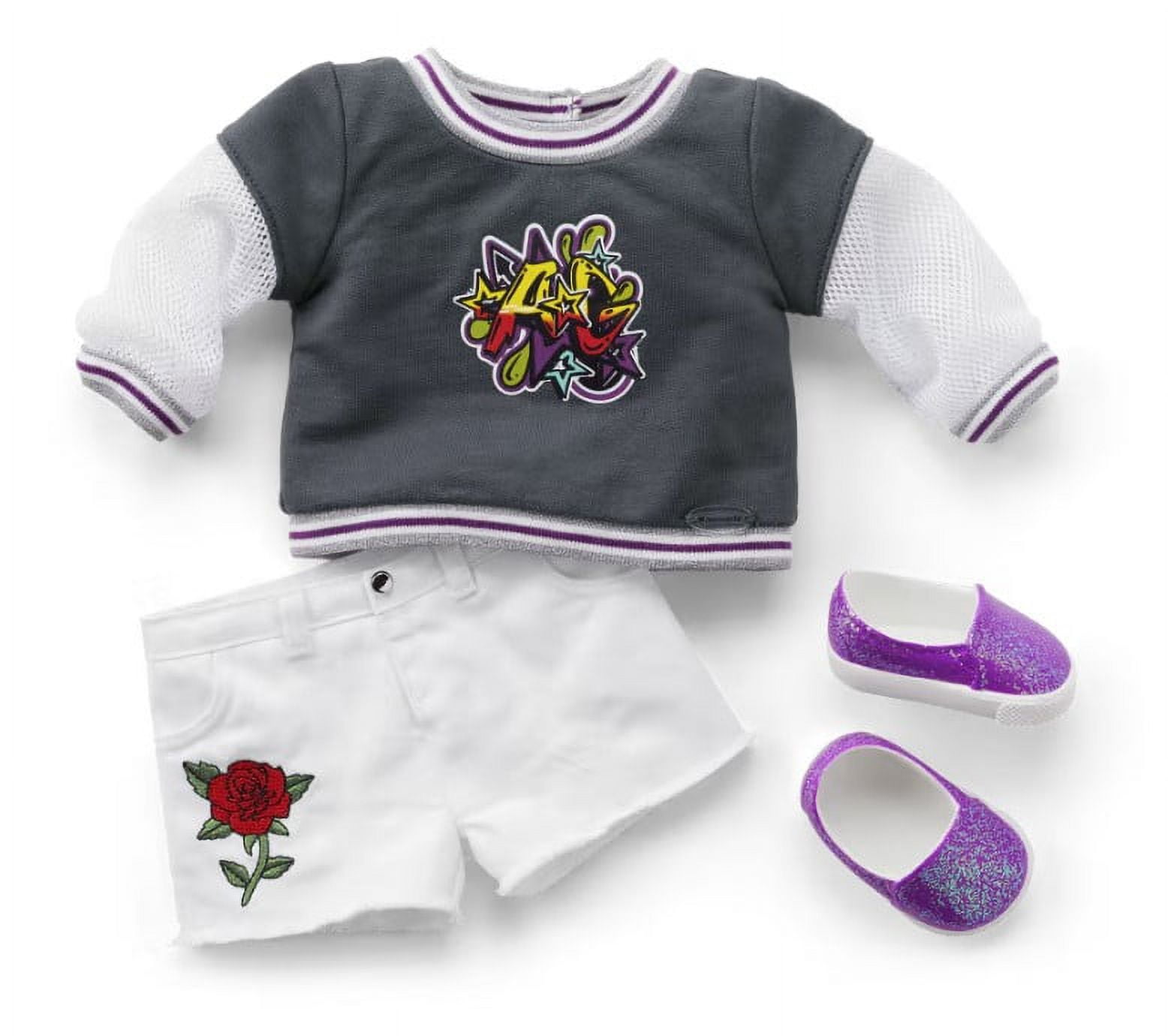 American Girl Truly Me Street Chic 91 18 inch doll with Purple Hair and Gray Eyes