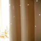 thumbnail image 5 of Cortina opaca con estrellas huecas para dormitorio, doble capa, para habitación infantil - 1 panel, 100 x 198 cm, 5 of 7
