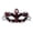 Red, variant on Mskk Masquerade Mask for Women, Classic Lace Rhinestone Venetian Half‑Face Mask Halloween Mardi Gras Carnival Costume Ball Cosplay Party Accessory for Night Event, Black