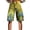 Yellow, variant on kaondbfi Women's Summer High Waisted Shorts Knee Length Fashionable and Casual Style with Pockets Lightweight and Breathable