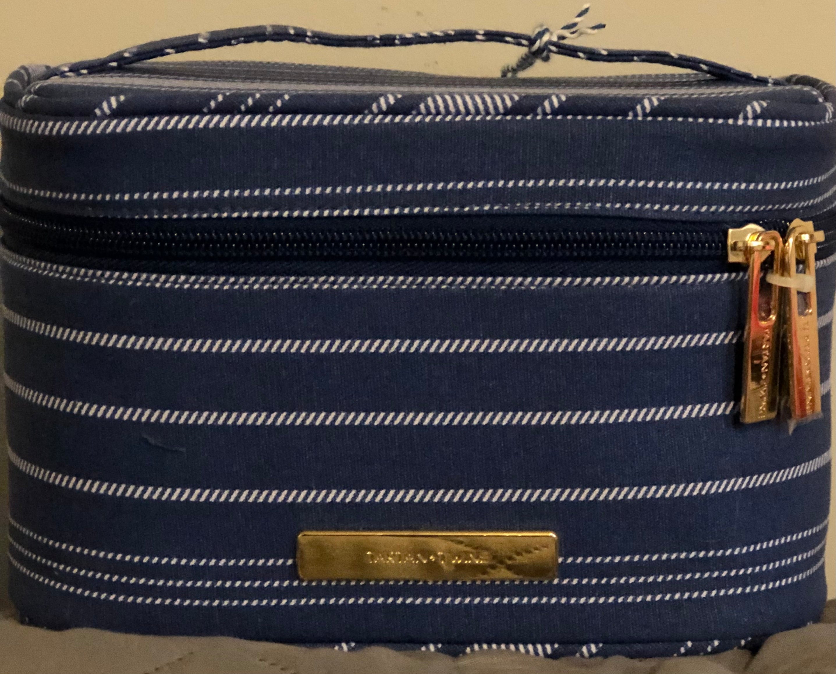 Tartan and twine double zip train case sale