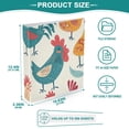 thumbnail image 5 of Chickens Colorful 3 Ring Binders 1.5 inch Hardcover File Folders with Interior Pockets A4 Size Organizer for School Office Hospital Set of 2, 5 of 8