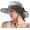 1- Light Grey, variant on Women's Ponytail Safari Sun Hat,Wide Brim UV Protection Outdoor Bucket Hat,Foldable Beach Summer Fishing Hat