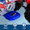 thumbnail image 3 of Kid Trax Marvel Spiderman Toddler ATV Ride On Toy, 12 Volt Battery, 3-7 Years, Max Rider Weight 88 lbs, LED Head Lights, Spider-Man Blue, 3 of 5