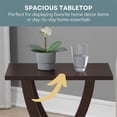 thumbnail image 3 of Newport Criss-Cross Chairside End Table in Espresso Wood Finish, 3 of 10