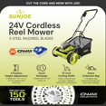 thumbnail image 3 of Cortacésped Sun Joe 15" de Corte con Bolsa de 45 L y Motor Inalámbrico de 360W, 3 of 9