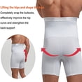 thumbnail image 5 of POP CLOSETS Men Tummy Control Shorts High Waist Slimming Body Shaper Compression Workout Shapewear Belly Girdle Underwear Boxer Briefs, 5 of 7