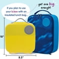 thumbnail image 3 of b.box Lunch Box for Kids: Bento Box w/ 4 Compartments (2 Leak Proof), Removable Divider & Gel Pack. Ideal for Big Eaters 3+. School Supplies, 8½ Cup Capacity. Lemon Sherbet, 3 of 3