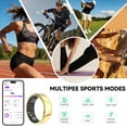 thumbnail image 3 of OSAWALLA Mart Ring & Fitness Tracking Ring, 7-Day Battery, No Subscription, Stainless Steel - Size 6, Gold, 3 of 9