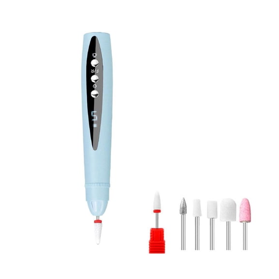CPOMS Portable Nail Drill & UV Lamp Kit, Electric Nail File for Home Manicure, Rechargeable