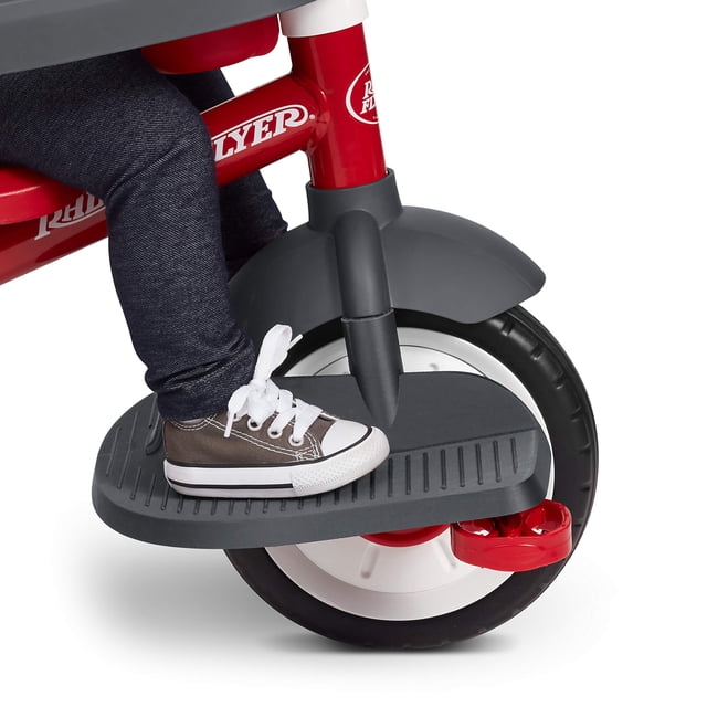 Accesorio para reposapiés de triciclo para niños pequeños, radio Flyer, gris