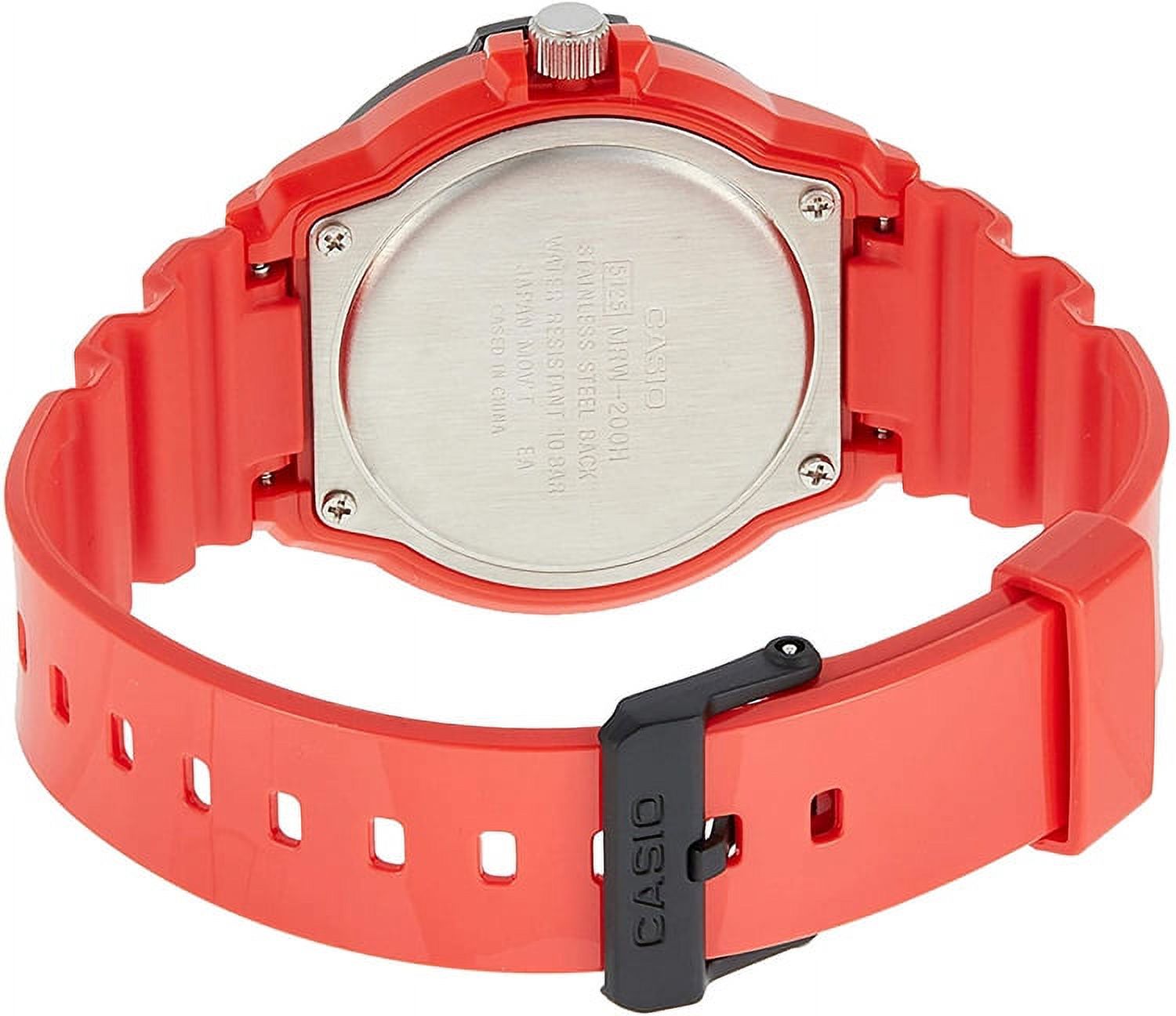 Casio Men's Core MRW200HC-4BV Red Plastic Quartz Watch