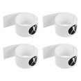 thumbnail image 1 of Unique Bargains 16" Racket Head Protection Tape, 4 Pack PU Tennis Racquet Head Guard for Tennis Practice Training, White, 1 of 6