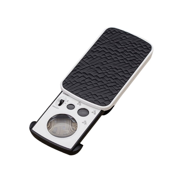 Kenally Lupa iluminada con fuente de luz de 3 velocidades que magnifica pequeños detalles Lupa con luz LED lupas negro