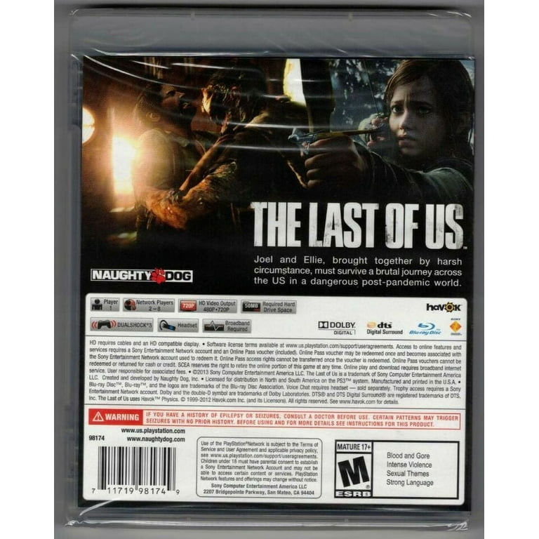 The Last of Us PS3 (Brand New Factory Sealed US Version) PS3 