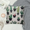 thumbnail image 2 of GOSMITH  Cacti Throw Pillow Cover Decorative Pattern with Cactus and Succulents Flowerpot Trendy Design Square Pillow Case Cushion Cover for Home Car Kitchen Decorative, 2 of 5