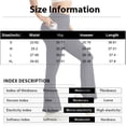 thumbnail image 3 of Women Flare Leggings with Pockets Comfy Yoga Pants High Waist Tummy Control Bootcut Workout Flared Leggings M, 3 of 5