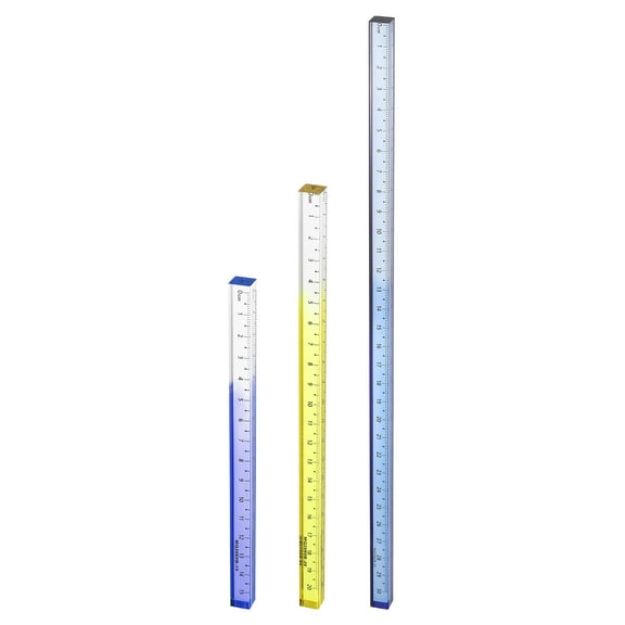 Clear Flexible Acrylic Ruler, Standard/metric, 12