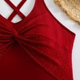 thumbnail image 5 of LEBONYARD Womens Swimsuits Tankini,Women's Vintage Printed Swimwear Conservative Swimwear Women's Printed Beach Skirt Bikini Red XXL, 5 of 8