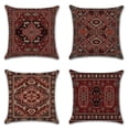 thumbnail image 1 of Juego de 4 Fundas de Almohadas Decorativas Geométricas Persas TANGJMXG 18 x 18 Terciopelo, 1 of 5