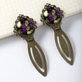 thumbnail image 3 of Grapes Copper-Colored Lace Bookmarks Set of 2 - Stainless Steel Book Accessories for Readers and Book Lovers, 3 of 5