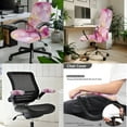 thumbnail image 2 of HELLHERO Marble Star Print Office Chair Cover Set, Computer Chair Cover with Armrest Covers, Breathable Office Cushion Backrest Covers for Rotating Chairs, Pink, 2 of 6