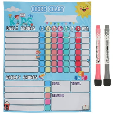 Stri 1 Set of Household Behavior Chart Reward Chart Convenient Kids Calendar