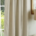thumbnail image 6 of Martha Stewart Bedford Woven Plaid Curtain Panel Pair, Linen, Back Tab, Lined, Blackout, Indoor, Adult, 2 Piece Set, 50" x 95", 6 of 7