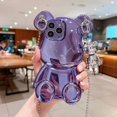 thumbnail image 1 of Funda de teléfono con colgante de oso lindo 3D de dibujos animados de tendencia de moda para IPhone 11, 12, 13, 14 Pro Max, fundas a prueba de golpes para IPhone 14 Fivean unisex, 1 of 2