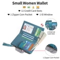 thumbnail image 2 of GAEKEAO Medium Size Wallet for Women RFID Blocking Bifold Card Holder Slim Womens Wallet with ID Window and Zipper Coin Pocket, 2 of 7