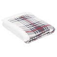 thumbnail image 2 of SAFAVIEH Ribbon Throw, 50" x 60", Grey/Red, 2 of 5